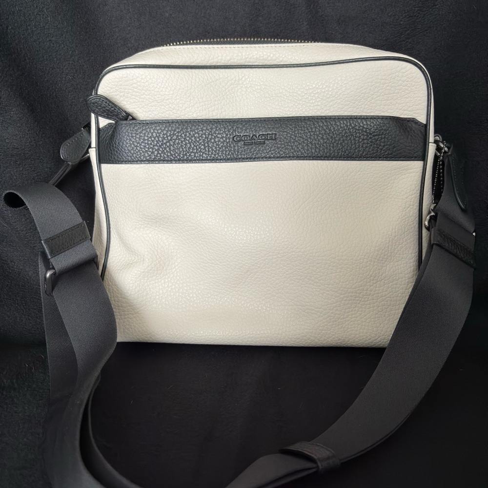 Coach Black and White Crossbody Bag